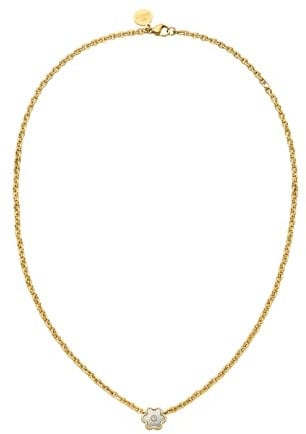 Purelei® Flourish Kette Damen (Gold) – Halskette Damen aus langlebigem Edelstahl – Wasserfeste Kette mit Anhänger – 40-45 cm Länge verstellbar – Halskette für deinen individuellen Look