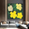 JACBON Moderne bunte Blumen, Andy Warhol-Blumen, Pop-Art-Poster, Leinwandgemälde, Wohnzimmer- und Heimdekoration, Wanddruck, Geschenke, 50 x 50 cm, rahmenlos