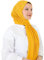 Prien Hijab Kopftuch Für Damen, Frauen Schal Kleider, Modern Kopftücher Weicher Jersey, Muslim Kleid Türkisch Premium Gebetskopftuch, Umrah Geschenk, Hijab Set (Dunkelgelb)