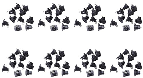 80pcs Connecteur de Prise de Carte PCB Châssis Noir XLR 3 Broches à sur Panneau