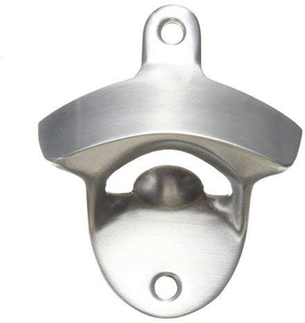 Edelstahl Wandhalterung Bar Bierglaskappen Flaschenöffner ohne Schraube