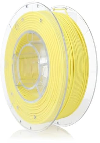 ROSA3D PLA Pastel Filament 1.75 mm für 3D Drucker | Leicht Matt PLA 3D Drucker Filament | Gelb Spule 0,35 kg
