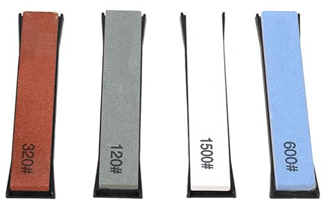 CWOVRS Sharpening Stones Only Used For RC-002A Knife Sharpening System - 4-Piece Replacement Whetstone Set - 120#, 320#, 600#, 1500#