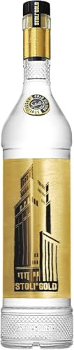 Stoli Gold Vodka | 40% ABV | Classically Styled, Exceptionally Smooth | Stolichnaya Premimum Russian Vodka | Cocktails (Single Bottle 1L)