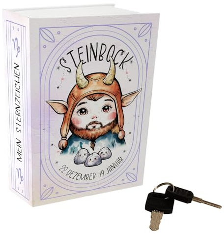 Mein Sternzeichen Booksafe - Steinbock für Astrologie-Fans - sicherer Geheimversteck für Bücher