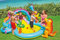 Garden Paddling Pool for Kids with Toys - Inflatable Swimming Pool for Children - Kids Swimpool Inflatable with Slide - Dinosaur Water Play Center.