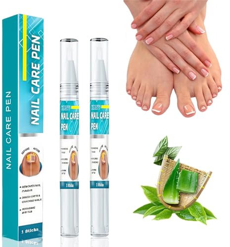2PCS Nail Care Pen,Fungal Nail Treatment Pen,Nail Fungus Treatment for Toenail,Nail Repair Pe-n,Toe Nail Fungal Treatment,N-ail Strengthener for Damaged Nai-ls,Toenail Softener for Thick Nai-ls