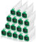 Lot de 16 sacs d'aspirateur pour Vorwerk Kobold VB100 - Sacs filtrants de rechange pour aspirateur sans fil Vorwerk Kobold VB100 VB 100 FP100 FP 100