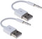 Cavo audio da USB a 3, 5 mm 2 pezzi cavo AUX da 3, 5 mm a USB da, 9 pollici per lettore MP3/MP4 auto videoregistratore altoparlanti tascabili