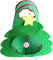 Juguete de árbol de Navidad, tubo de resorte, juguete de árbol de Navidad, túnel de juguete para interiores, apto para uso en interiores y exteriores