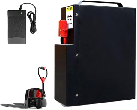 HJGHY 24-Volt-Elektro-Gabelstaplerbatterie 24V 20Ah für Elektro-Hubwagen – LiFePO4-Lithium-Eisenphosphat-Ersatzbatterie mit Griff