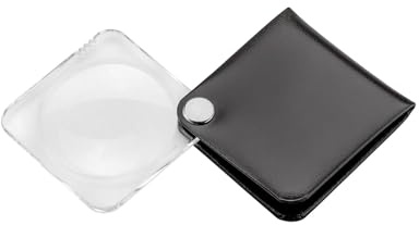 Eschenbach Optik Classic Einschlaglupe mit 3,5X-Vergrößerung | Schutzetui aus Echtleder, Made in Germany