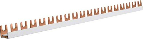 Hager KDN180B Phasenschiene 1P 80A 16qmm 57 Einh.Gabelanschluss isoliert grau