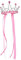 Trullala Bänderdiadem, Haarband, Faschingsartikel, in pink