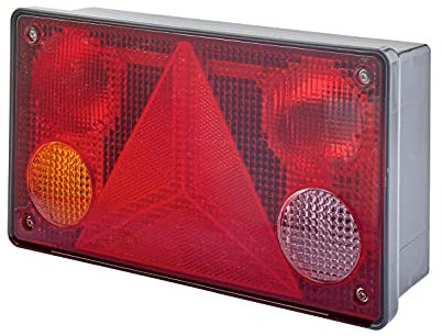 HELLA Rückleuchte - Glühlampe - 24V - Anbau/geschraubt - ECE/ADR/GGVS - Lichtscheibenfarbe: mehrfarbig - Stecker: Flachstecker - links - Menge: 1 - 2VP 340 400-131