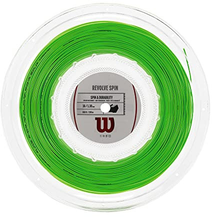 WILSON Revolve Spin, Corda da Tennis Unisex Adulto, Verde, 16