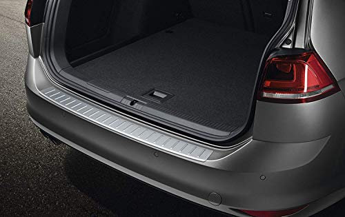 Volkswagen 5G9061195 Original Edelstahl Optik Ladekantenschutz für VW Golf 7 VII Variant Alltrack, schwarz