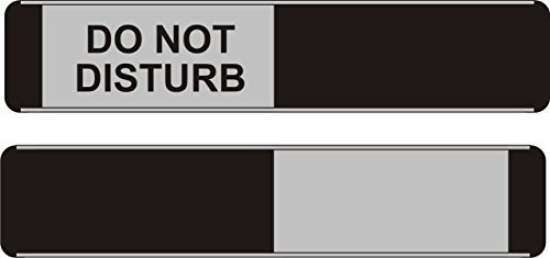 Stewart Superior BA104 Türschild mit Schieber Do Not Disturb 255 x 52 mm Aluminium/PVC