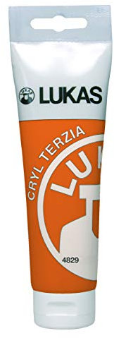 LUKAS CRYL TERZIA Acrylfarbe in Studien-Qualität, Orange, 125 ml