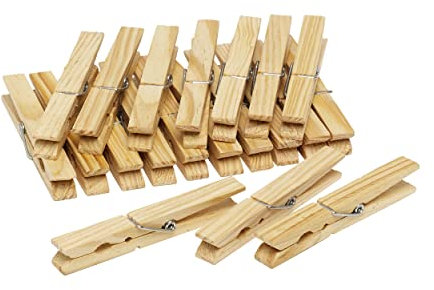 Wäscheklammern XXL Holz Holzwäscheklammern 20 Stück