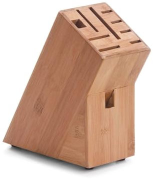 Zeller 2057792 Bloc à Couteaux en Bambou Marron 19 x 9x 21cm