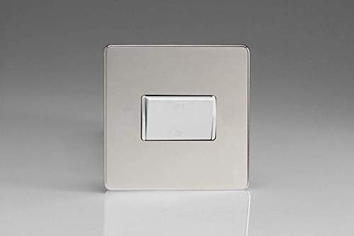 Varilight XDCFIWS Fan Isolator Switch White Polished Chrome