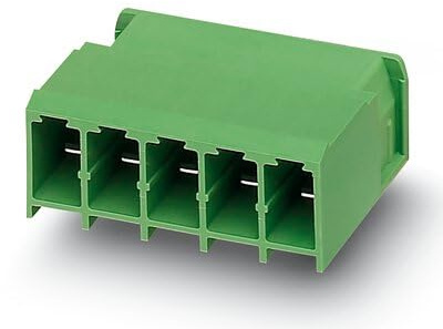 PHOENIX CONTACT PC 4/6-G-7,62 Leiterplattensteckverbinder, 4 mm² Nennquerschnitt, 6 Anschlüsse, PC 4/..-G Artikelfamilie, 7.62 mm Rastermaß, Grün, 50 Stück