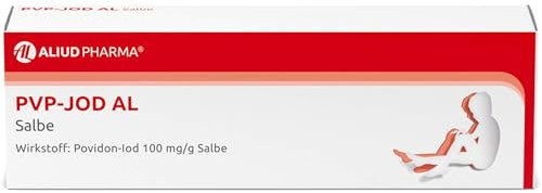 ALIUD PHARMA PVP-JOD AL Salbe, 25 g: Antiseptische Jodsalbe zur Unterstützung der Wunddesinfektion, bei leichten Verbrennungen und Erkrankungen der Haut, Antiseptikum mit Povidon-Jod