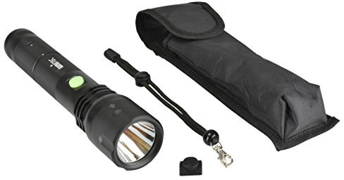 UNITEC 49600 LED Taschenlampe PRO 600, schwarz, 37.90 x 18.00 x 5.80 cm