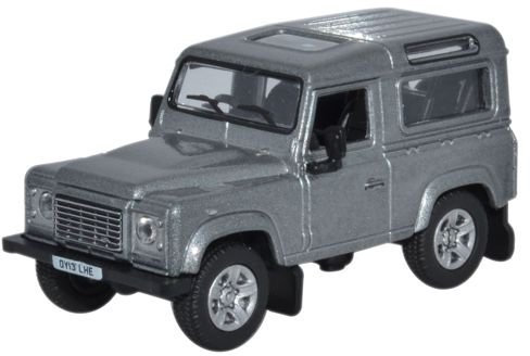 Oxford Die Cast Land Rover Defender 90 Station Wagon, Grau