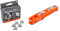 Viwanda Papier Clipper - Eric Orange - Büro Studenten Klammerspender zum zusammenheften von Unterlagen inkl. 100 6.4mm Clips Blatthefter für bis zu 50 Blatt (Blätter Zusammenheften ohne Tacker)