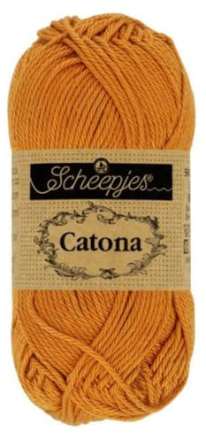 Scheepjes - Scheepjes Catona 383 Ginger Gold Yarn - 1x50g