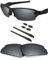 BlazerBuck Ersatzgläser und Socken-Set für Oakley Flak 2.0 OO9295 Sonnenbrille, Silver Chrome Polarized