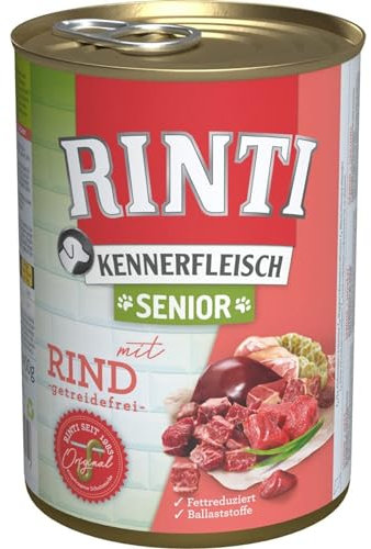 Rinti Kennerfleisch Senior Rind 400g - Sie erhalten 12 Packung/en; Packungsinhalt 0,4 kg