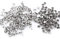 Rivet Cuir Set,Akozon 100pcs 6x8mm Double Casquette Rivet clous en métal tubulaire pour cuir Craft réparation de décoration(Argent)