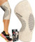 Physix Gear Kniebandage, Kompressionsbandage, Alternative zur Knieschiene, für Damen und Herren, Kniebandage, Krafttraining, Knieschoner (L-Schwarz & Beige, 1 Stück)