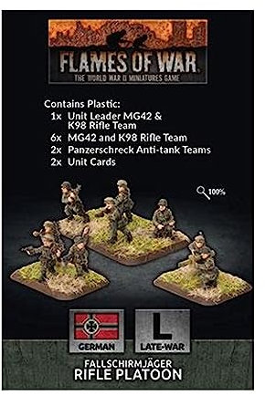 Flames of War Fallschirmjager Platoon (plastic)