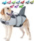 EMUST Giubbotto Salvagente Cane, Ristop Salvagente per Cani, Leggero Giubbotto Salvagente per Cani, Con Squalo XS