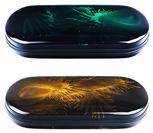 Vemiss - Custodia rigida per occhiali da vista, leggera, portatile, per donne e uomini, Medium