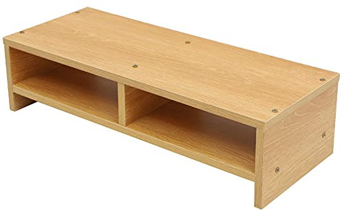 IMIKEYA 1stück Monitorständer Aus Ergonomischer Bildschirmständer Für Pc Laptop Und Drucker Stufiger Organizer Mit Stauraum Für Büro Und Homeoffice