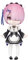 TAMASHII NATIONS Bandai RE:Zero - Mini Ram - Figur Figuarts 9cm