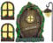 Porte da Giardino fatato Porte in Miniatura per Esterni, Albero Art Ornamenti, Tronco d'albero Decorazione per Porta d'albero (Liane)