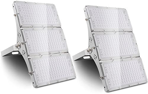 SOLIKU 2×300W Proyector LED Floodlight 24000lm Focos LED Exterior para patio Impermeable IP65 6500K Blanco Frío, Reflector LED para patio garaje taller