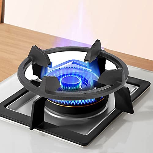 NEMORSO Cast Iron Wok Support Ring, Wok Support Stand for Gas Hob for Kitchen Samsung, Ge, Frigidaire, Whirlpool, Kitchenaid Etc - Wok Adapter Universal Non Slip, Gas Stove Rack Accessories