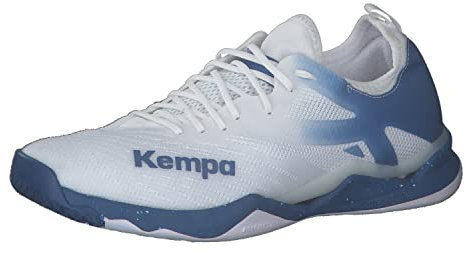 Kempa WING LITE 2.0 Herren Sneaker Laufschuhe Sportschuhe Turnschuhe Handball Jogging Outdoor Freizeit Shoes - leicht und atmungsaktiv - weiß/classic blau