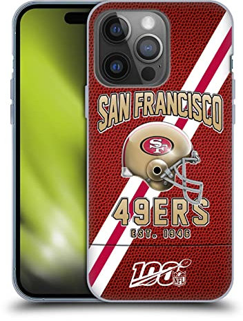 Head Case Designs Offizielle NFL Football Streifen San Francisco 49ers Logo Art Gelhülle [Militärischer Schutzgrad] Kompatibel Mit Apple iPhone 14 Pro Und Kompatibel Mit MagSafe