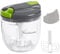 Mini Hachoir Manuel, 900 ml Hachoir à Oignons, sans BPA, Hachoir à Oignons Hacher et Mélanger pour Légumes, Oignons, Ail, Gingembre, Noix, Herbes, Fruits (Gris Vert)
