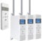 WIR elektronik, eWickler 3 Fenster Funk-Set, eW540-M, 3x elektrischer Gurtwickler + 1x Fernbedienung FB-9, für 12-15 mm Gurtband, Aufputz, bis 9 kg, inkl. Netzstecker (3 Fenster)