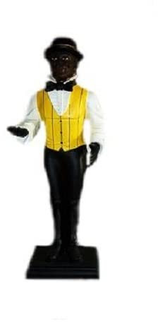Kunibert BUTLERFIGUR Stummer Diener,Höhe94cm, gelb