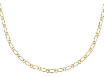 14k Gold Necklace Chain, Gold Paperclip Chain Necklace, Italian Gold Jewelry, Rose Gold Vermeil, Cuban Link Chain, Gold Necklace for Women